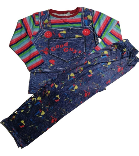 Pijama Disfraz Chucky Para Niño Talla 2 A 12 Good Guy