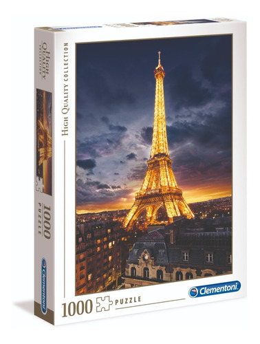 Puzzle 1000 Piezas Torre Eiffel París Clementoni 39514