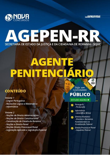 Apostila Concurso Agepen Rr Agente Penitenciário De Roraima