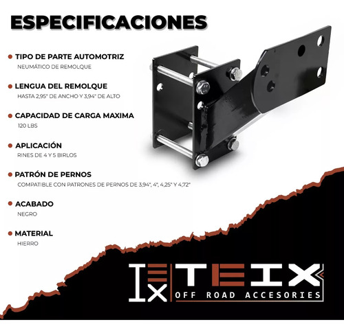 Soporte De Rueda Adicional Para Llantas Remolque