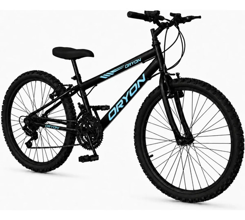 Bicicleta Aro 24 Masculina Preto/azul M18 Preto/azul Bebe 13