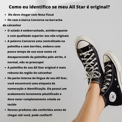 Converse All Star Unissex Casual Cano Longo Ck0004 Original