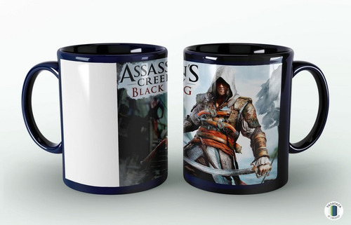 Imagen 4 de 5 de Taza Diseño Ps4 Game Assassin's Creed Iv. Cerámica Premium