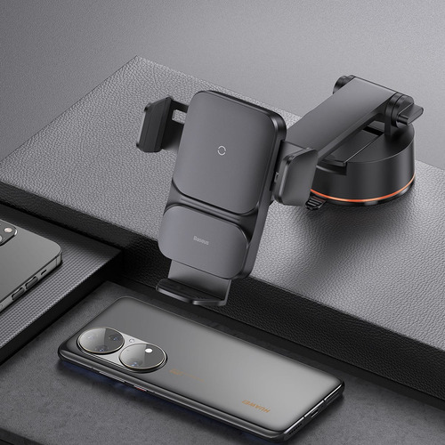 Soporte Celular Auto Sopapa Con Carga Magnética Inalámbrica