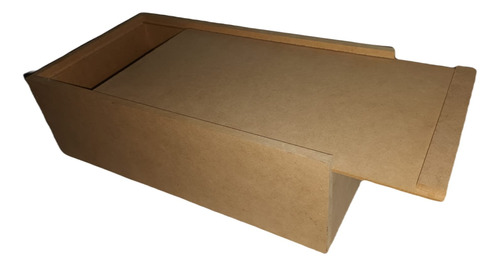 Caja Fibrofacil 36x20x11 Cm  Porta Vino Tapa Corrediza 