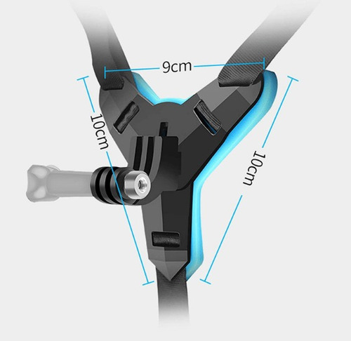 Montura Correa Para Casco Moto Barbilla Compatible Gopro