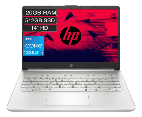 Laptop Hp 14-dq5016la Corei5 1235u 20gb 512gb 14 Plateado