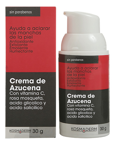 Crema Azucena Anti Manchas 30gr - g a $1392