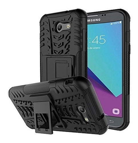 Galaxy J3 Luna Pro Caseheavy Deber Armadura De Doble Capa Cu