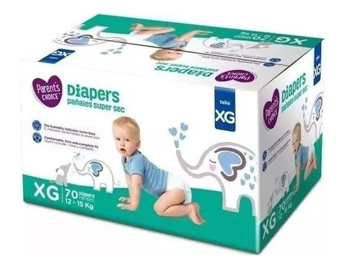 Parents Choice Pañales Super Sec Talla Xg 70 Un