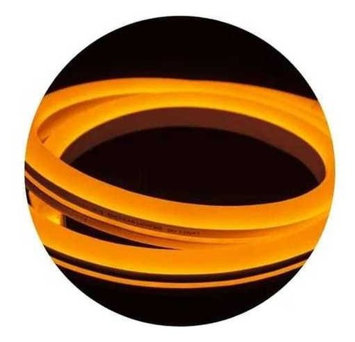 Mangueira Led Neon Laranja Flex 10 Metros Ip66 + Tomada