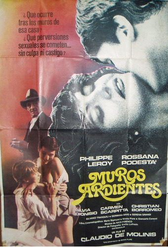 Afiche Original De La Película Muros Ardientes