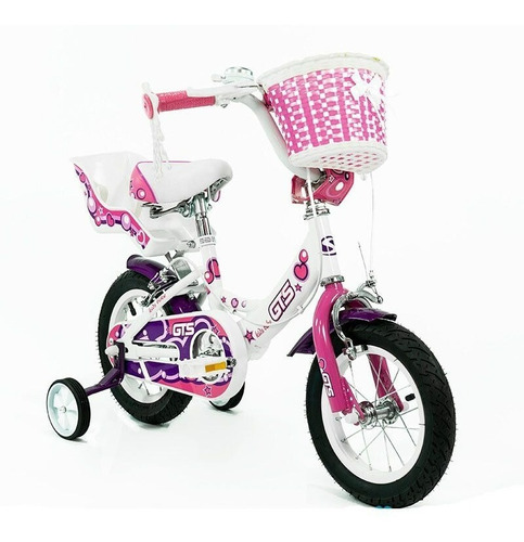 Gts Bicicleta Infantil De Paseo Rodado 12 Con Canasto 3307