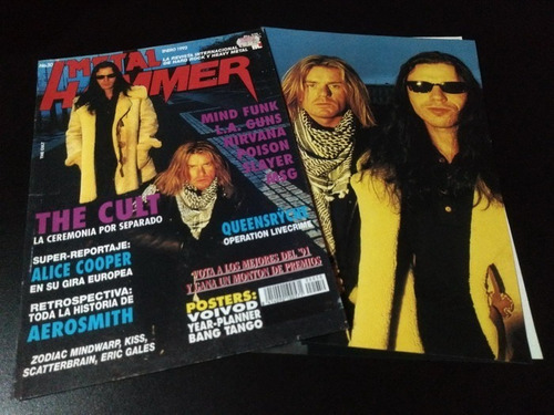 The Cult * Tapa Y Nota Revista Metal Hammer 50 * 1992