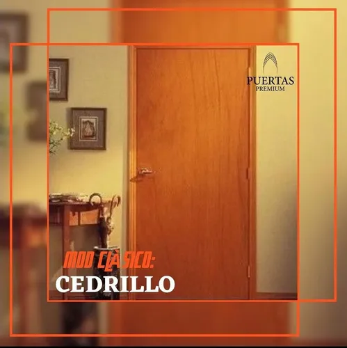 Puerta Plac Clasica De Cedrillo 70/15 Marco Chapa 18