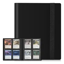 Comprar Carpeta De Tarjetas Tioplior 4 Bolsillos 160 Tarjetas Negra