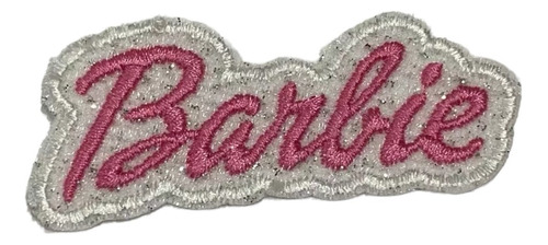 Parche Aplique Bordado P/pegar En Barbijos X3 Barbie Nombre