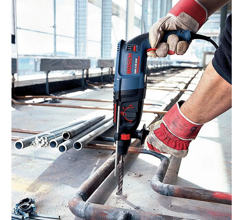 Rotomartillo electroneumático Bosch Professional GBH 2-26 DRE azul con 800W de potencia 220V