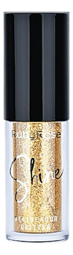 Delineador Líquido De Glitter Shine Color 04 Ruby Rose HB-8416