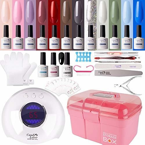 Esmalte De Uñas - Kit De Esmalte De Uñas De Gel Con Lámp