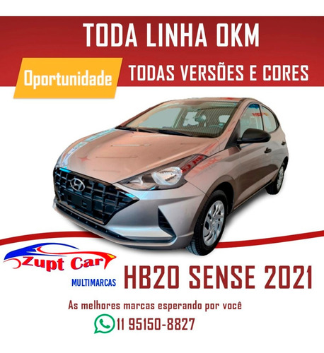 Hb20 Sense -- 0km 2021 Pop 99 Uber