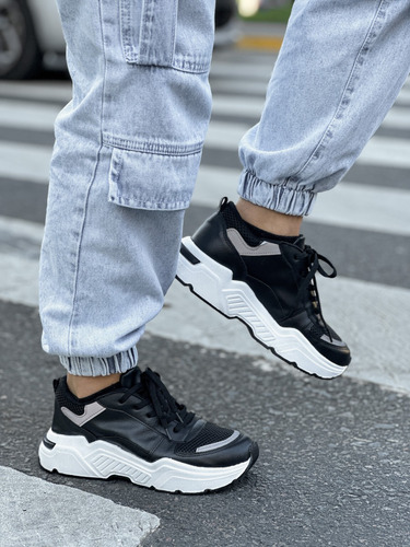 Zapatillas Sneaker Moda Mujer Plataforma Altas Bym Shoes