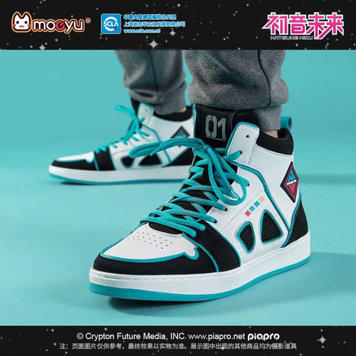 Zapatos De Cosplay Vocaloid Hatsune Moeyu Para Hombre, Miku,