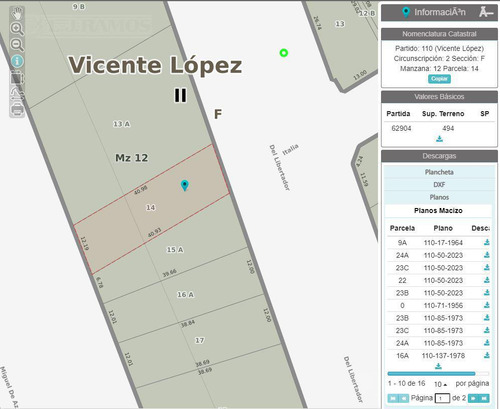 Terreno - Vicente López
