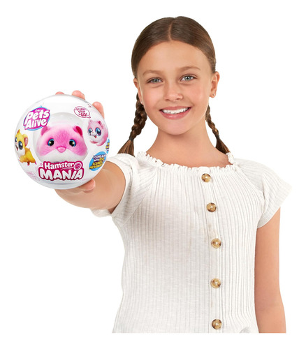 Pets Alive Hamstermania (rosa) De Zuru Hamster, Mascota Elec