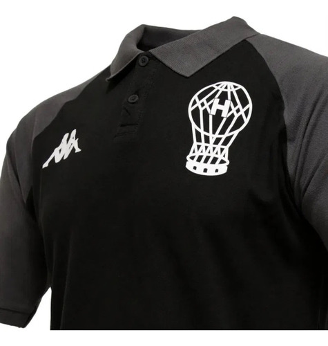 Imagen 3 de 8 de Polo Salida Huracán 2023 Kappa Black