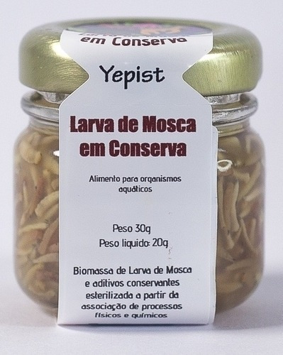 Larva De Mosca Em Conserva Alimento Para Peixes 20g - Yepist