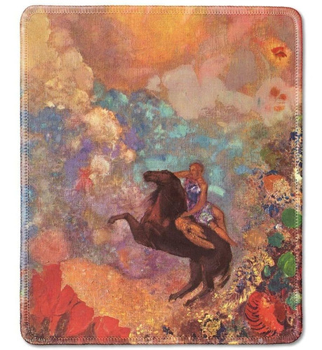 Mouse Pad Pintura Musa En Pegaso Odilon Redon 7.9 X 9.5  