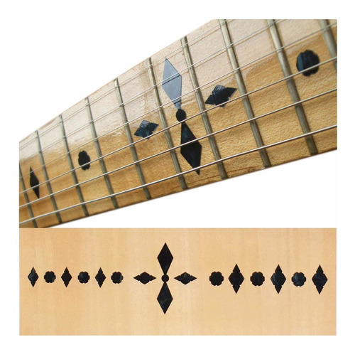 Fretboard Marcador Inlay Sticker Calcomania Para Bajo 