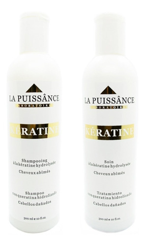 La Puissance Kit Keratina Shampoo Enjuague Antifrizz 6c
