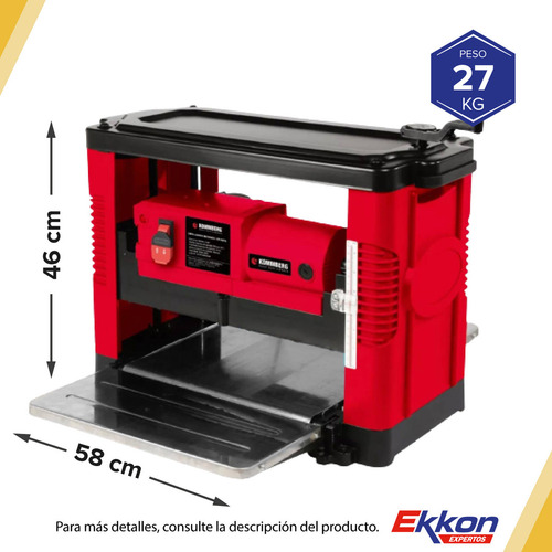 Cepilladora Kommberg De Banco 330 Mm 1500 W Kb-cb13l