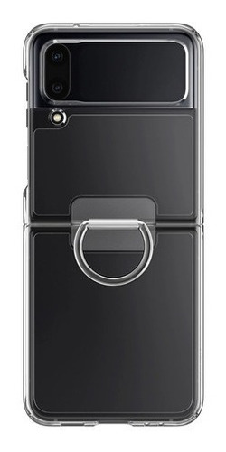 Imagen 2 de 9 de Funda Para Samsung Z Flip 4 Spigen Thin Fit Ring Transparente