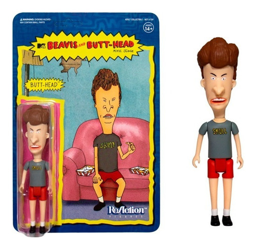 Butt Head Figura Acción Beavis And Butt Head Reaction Super7