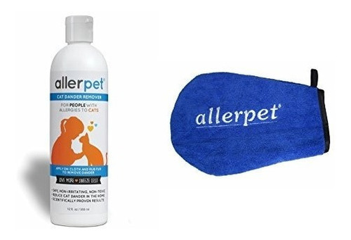 Allerpet Cat Dander Remover Con Aplicación De Solución Adi