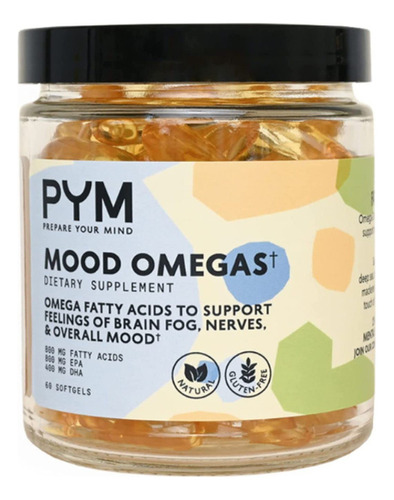 Suplemento Omega-3 De Pym Para Apoyo Emocional Y Del Estado 