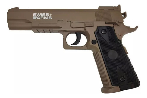 Pistola P1911 Match Coyote Swiss Arms 4.5mm Balines De Acero