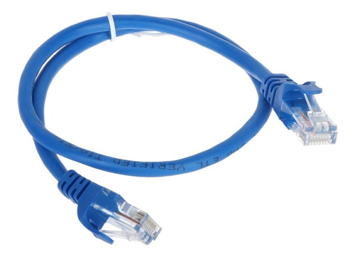 Patch Cord Azul Cat5    0.5 Metros