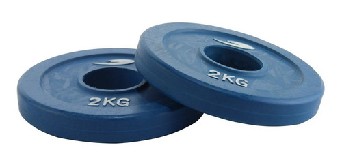 Par Discos Olimpicos Fire Sports® Caucho 2 Kg Pesas Bumper