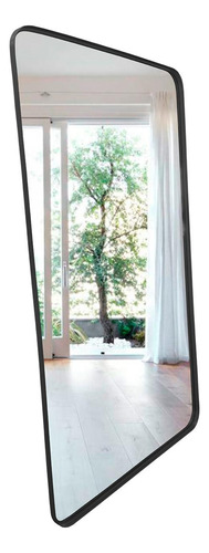 Espelho Retangular 100x50 Quadrado Metal Briel Design Adnet