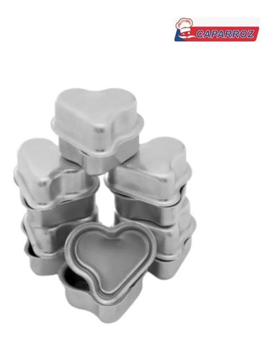 Molde Aluminio Mini Corazon Curvo N° 0 12pcs C1833 Caparroz