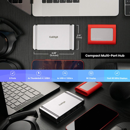 Thunderbolt 4 Element Hub Caldigit 4x Usb4 Con Carga De 60 W