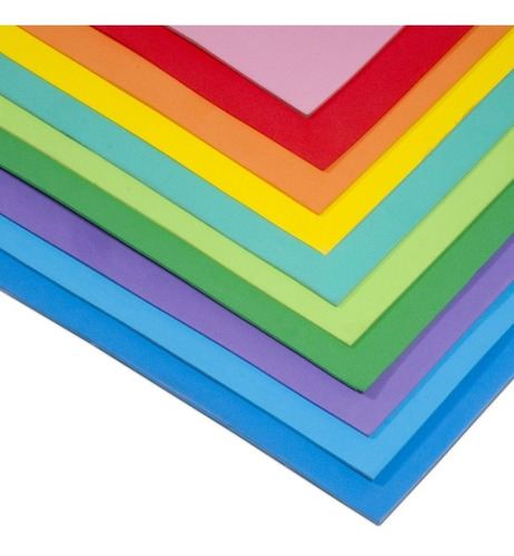Goma Eva Plancha De 40x60cm Color Liso X Unidad