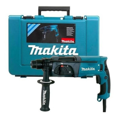 Rotomartillo Electroneumático Makita Industrial Hr2470 Azul Con 780w De Potencia 110v