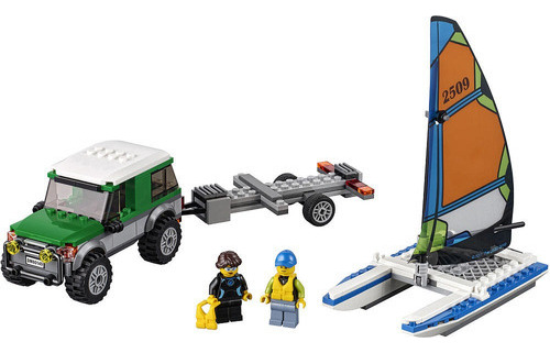 Vehículos Lego City Grandes 4 X 4 Con Catamarán 60149