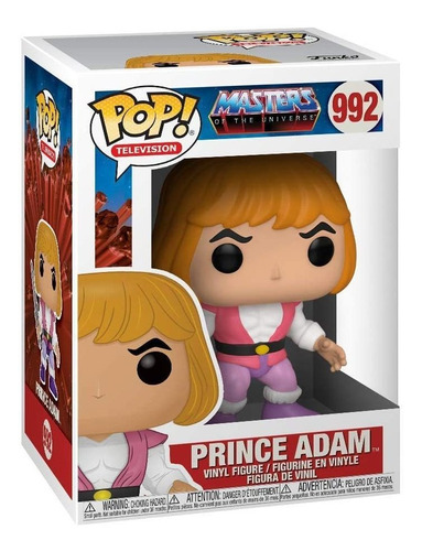 He-man Masters Of The Universe Príncipe Adam Funko Pop #992