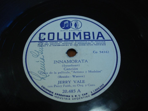 Pasta Jerry Vale Percy Faith Columbia C74